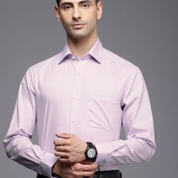 Louis Philippe Classic Self Striped Pure Cotton Formal Shirt-image-11
