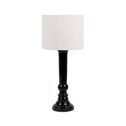 Tucasa NTU-186 B-22 Table Lamp with Wood Base (Beige)-10