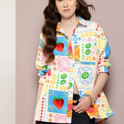 aaliya Print Shirt Style Top-image-88