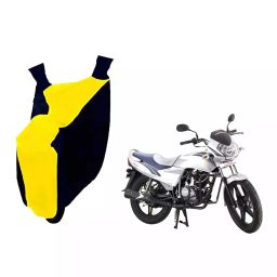 Auto Pearl Waterproof Two Wheeler Cover For LML Freedom DX (Yellow & Blue)-image-89