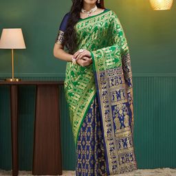 KALINI Woven Design Zari Pure Silk Banarasi Saree-image-27