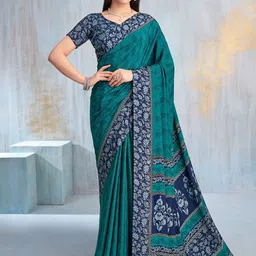 KALINI Poly Crepe Saree-picture-11