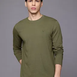 Allen Solly Men Slim Fit Textured T-shirt-picture-38