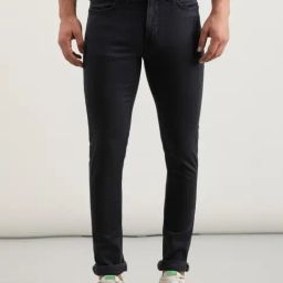 Lee Bruce Dark Grey Skinny Fit Lightly Washed Jeans-picture-5