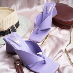 Shoetopia Women's Mauve Thong Sandals-image-52