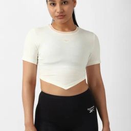 Reebok White Cotton Crop Top-picture-40
