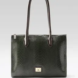 Hidesign VERNAZZA Animal Textured Leather Oversized Shoulder Bag-34