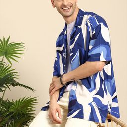 Mast & Harbour Floral Printed Relaxed Fit Casual Shirt-image-58