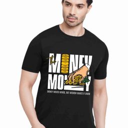 Hatke Trends Typography Printed Round Neck Pure Cotton T-Shirt-image-87