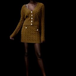 H&M Women Cable-Knit Mini Skirt-image-82