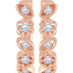 Malabar Gold and Diamonds 18 kt Gold & Diamond Earrings-picture-18