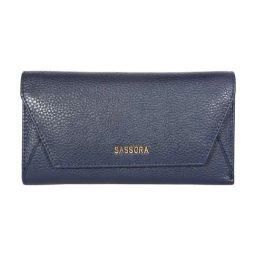 Sassora Lyla Navy Blue Large Leather Purse-picture-20