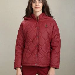 U.S. Polo Assn. Maroon Regular Fit Puffer Jacket-15