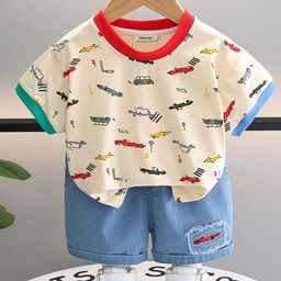 INCLUD Boys Printed Short Sleeves T-shirt With Shorts-55
