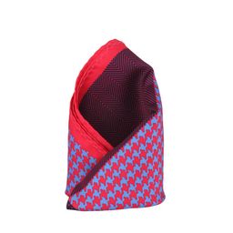 Alvaro Castagnino Red & Blue Printed Pocket Square-image-8