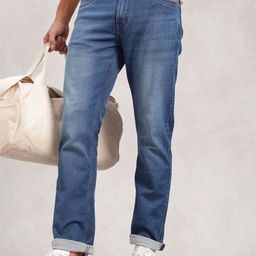 Nautica Men Original Straight Fit Mid-Rise Light Fade Stretchable Jeans-picture-10