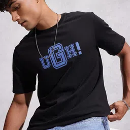 WROGN Typography Printed Pure Cotton Comfort Fit T-shirt-picture-7