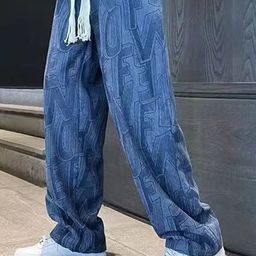 StyleCast x Revolte Men Printed Loose Fit Easy Wash Chinos Trousers-image-34