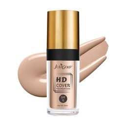 JUSTGOLD HD Cover Foundation With SPF 15 - 30 ml- Caramel 04-14