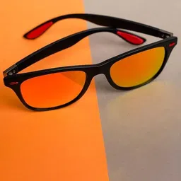 SPADEACES Full Rim Wayfarer Sunglasses YELLOW BLACK WAYFARAR-57-picture-27