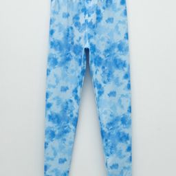 LC Waikiki Tie Dye Leggings - Blue-image-36