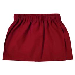 Snowflakes Cotton Solid Skorts  - Maroon-image-19