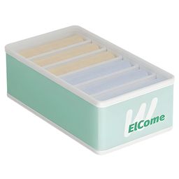 COZY VIBES Foldable 6 Grids Wardrobe Organizer Clothes and Underwear Storage Box Convenient Storage Solution- PACK OF 1- COLOR MAY VARY-10
