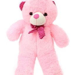 Tickles Cute Standing Teddy Soft Stuffed Plush Toy For Kids Boys & Girls Birthday Gift (Color: Pink Size: Length 43 cm)-image-36