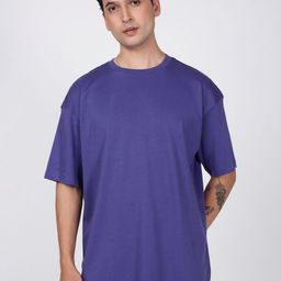 Bene Kleed Round Neck Drop-Shoulder Sleeves Oversized Cotton T-shirt-image-82
