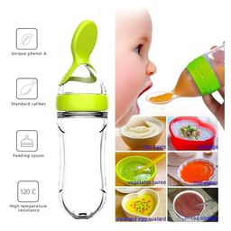 Enorme Silicone Candy Shape Cream Color Teething Soft Teether and Silicone Easy Squeezy Spoon Food Feeder for Babies image 2