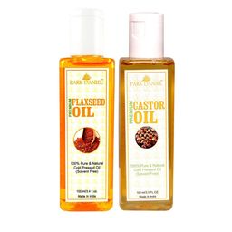 Park Daniel Set Of 2 Flaxseed Oil & Castor Oil For Hair & Skin - 100 ml Ea-26