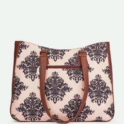ZOUK Ethnic Motifs Printed Structured Tote Bag image 4