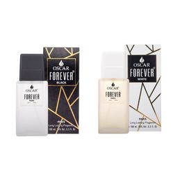 OSCAR Set Of 2 Forever Paris Black & White Long Lasting Eau De Parfum - 100ml Each-17
