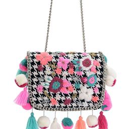 Anouk Embellished Swagger Shoulder Bag with Fringed image 5