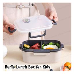 FunBlast Double Layer Lunch Box with 3 Compartments  White image 5