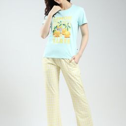 Monte Carlo Women Printed Round Neck Nightsuits-picture-38