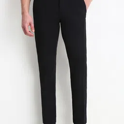 Allen Solly Men Flat-Front Slim Fit Formal Trousers-image-4