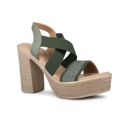 Inc 5 Textured Open Toe Platform Heels image 3