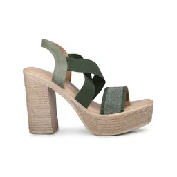 Inc 5 Textured Open Toe Platform Heels image 5