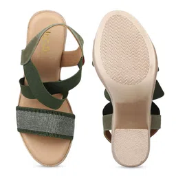 Inc 5 Textured Open Toe Platform Heels image 2