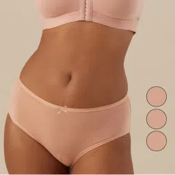 Nykd by Nykaa Women Hipster NYP033 All Nude (Pack of 3)-picture-28