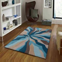 Presto Blue Wool Hand Tufted Carpet-picture-14