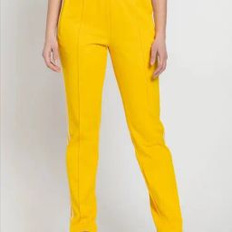 Adidas Originals Yellow Striped Sports Track Pants-picture-48