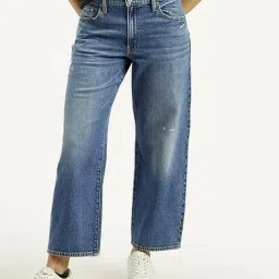 Levi's Blue Cotton Loose Fit Jeans-picture-6