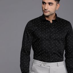 Louis Philippe Ath.Work Men Super Slim Fit Printed Formal Shirt-image-50