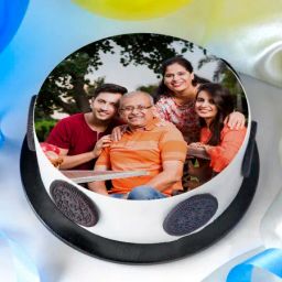 Family Love Photo Cake (Half Kg)-image-76
