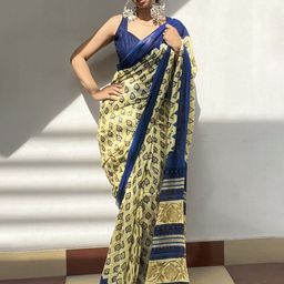 HERE&NOW Pure Cotton Ikat Saree-picture-54
