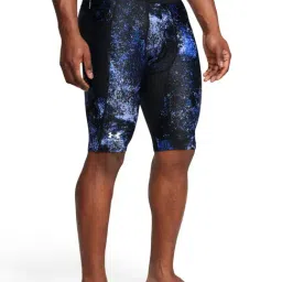 Under Armour Blue Comfort Fit Printed Sports Shorts-picture-20