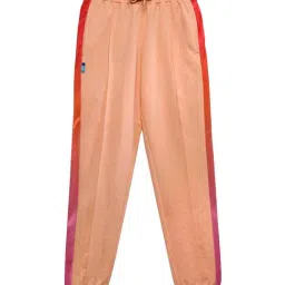 Lil Tomatoes Kids Peach Cotton Joggers-image-28