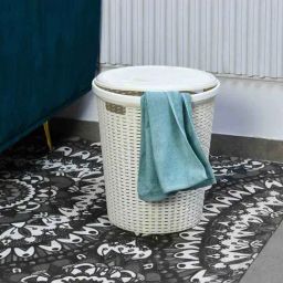 @home Grey Polypropylene Laundry Bag-image-49